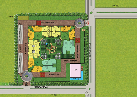 Casa Greens Exotica floor plan layout